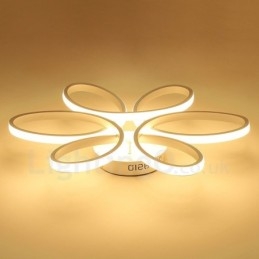 Lampada da soffitto LED integrato moderna 58x10 cm con telecomando