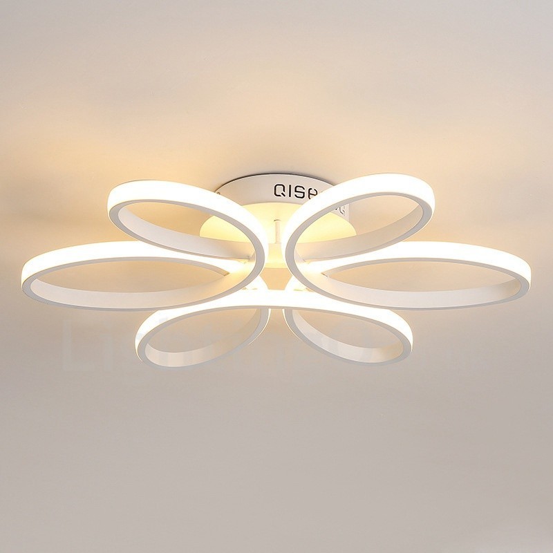Lampada da soffitto LED integrato moderna 58x10 cm con telecomando