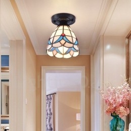 Lampada da soffitto LED integrato stile mediterraneo 15 x 23 cm