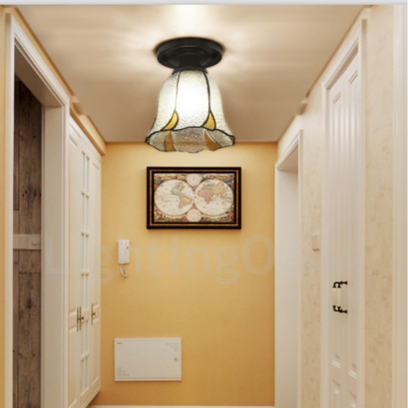 Lampada da soffitto mediterranea LED integrato 15 x 23 cm