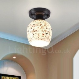 Lampada da soffitto LED integrata stile mediterraneo 15 x 23 cm