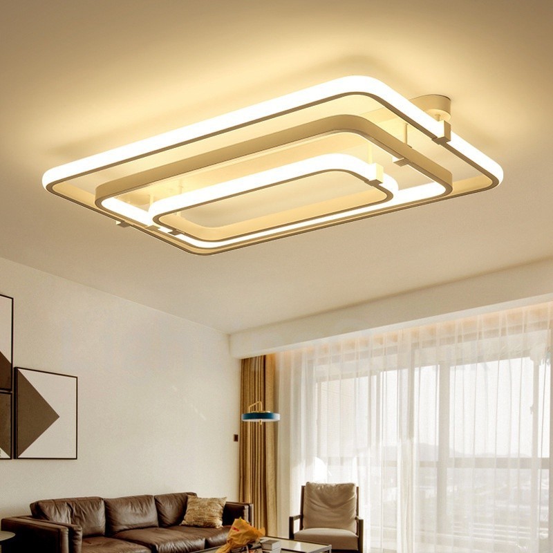 Lampada da incasso moderna contemporanea a 3 anelli con luce LED integrata