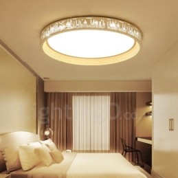 Lampada da soffitto LED integrato in metallo 45 x 6 cm con telecomando
