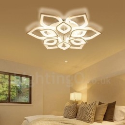 Lampada da soffitto moderna contemporanea 12 luci LED integrato 80x15 cm