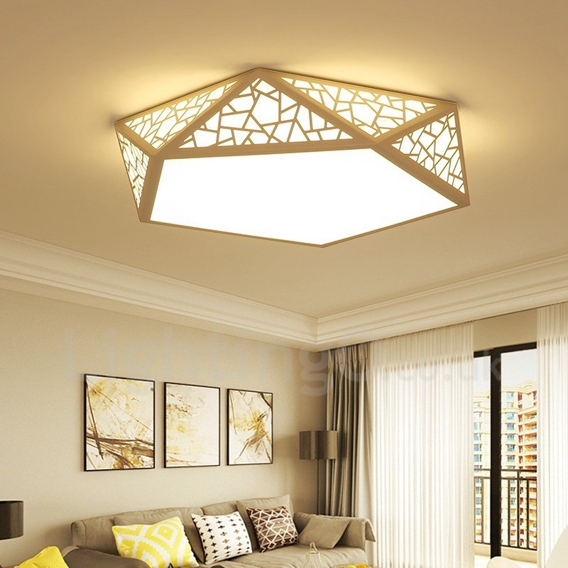 Lampada da soffitto LED integrato moderna e contemporanea 42 x 11 cm con telecomando