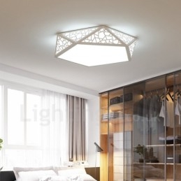 Lampada da soffitto LED integrato moderna e contemporanea 42 x 11 cm con telecomando