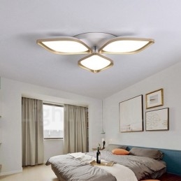 Lampada da soffitto LED integrato a 3 luci in metallo 60 x 8 cm