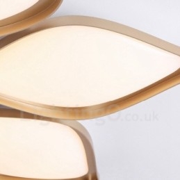 Lampada da soffitto LED integrato a 3 luci in metallo 60 x 8 cm