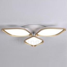 Lampada da soffitto LED integrato a 3 luci in metallo 60 x 8 cm