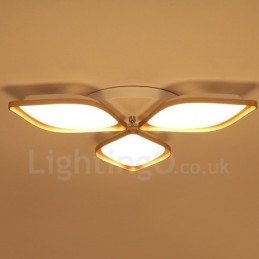 Lampada da soffitto LED integrato a 3 luci in metallo 60 x 8 cm