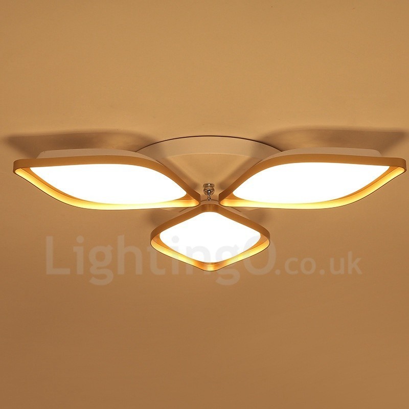 Lampada da soffitto LED integrato a 3 luci in metallo 60 x 8 cm