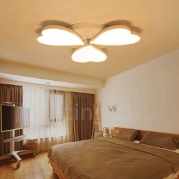 Lampada da soffitto moderna a 3 luci con LED integrato in metallo 58x8 cm