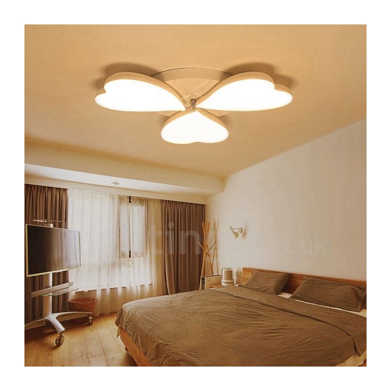 Lampada da soffitto moderna a 3 luci con LED integrato in metallo 58x8 cm