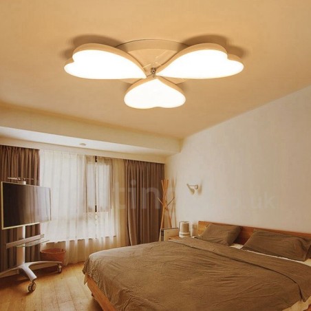 Lampada da soffitto moderna a 3 luci con LED integrato in metallo 58x8 cm