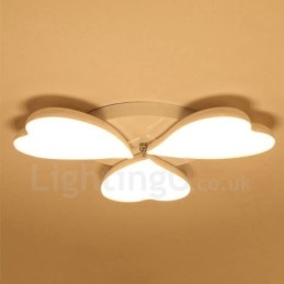 Lampada da soffitto moderna a 3 luci con LED integrato in metallo 58x8 cm