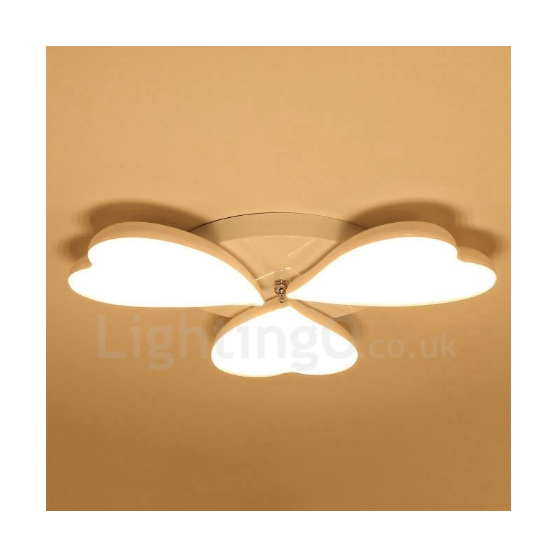 Lampada da soffitto moderna a 3 luci con LED integrato in metallo 58x8 cm
