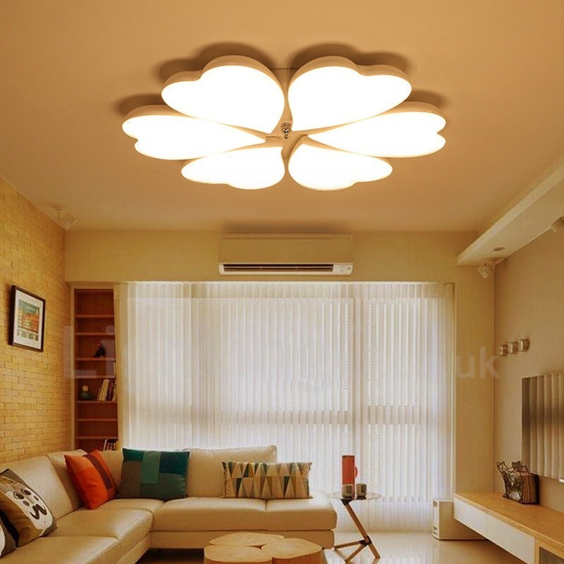 Lampada da soffitto contemporanea a 6 luci con LED integrato in metallo 65 x 8 cm