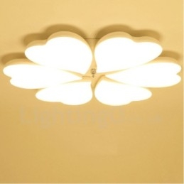 Lampada da soffitto contemporanea a 6 luci con LED integrato in metallo 65 x 8 cm