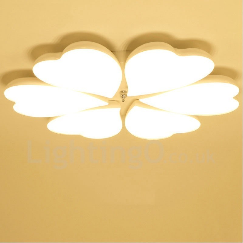 Lampada da soffitto contemporanea a 6 luci con LED integrato in metallo 65 x 8 cm