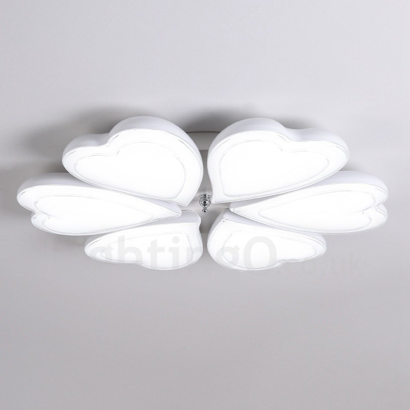 Lampada da soffitto contemporanea a 6 luci con LED integrato in metallo 65 x 8 cm