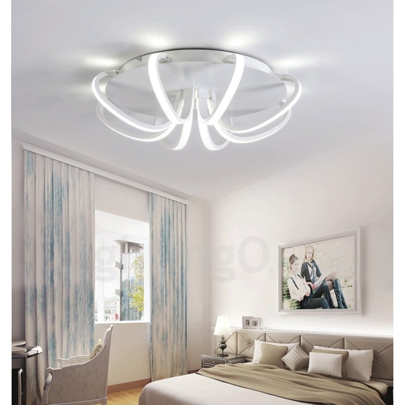 Lampada da soffitto moderna in metallo con LED integrato