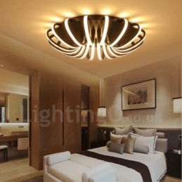Lampada da soffitto moderna in metallo con LED integrato