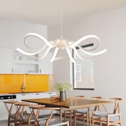 Lampada da soffitto moderna e contemporanea LED integrato 55x55 cm in metallo