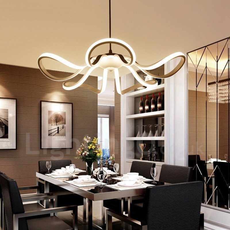 Lampada da soffitto moderna e contemporanea LED integrato 55x55 cm in metallo