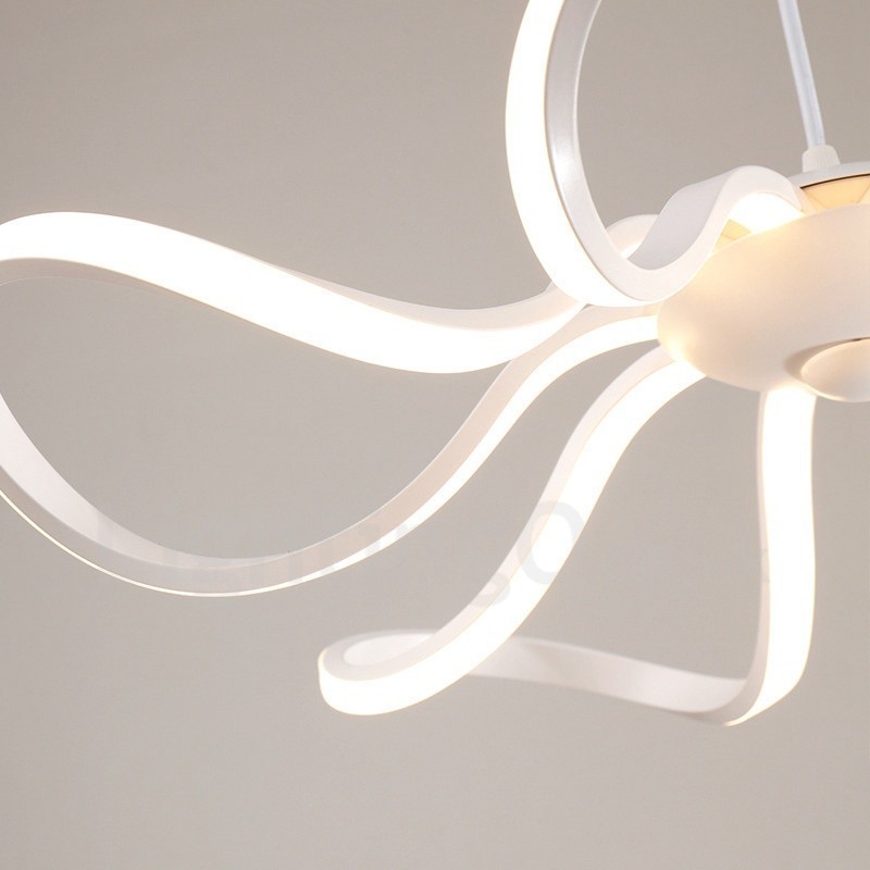 Lampada da soffitto moderna e contemporanea LED integrato 55x55 cm in metallo
