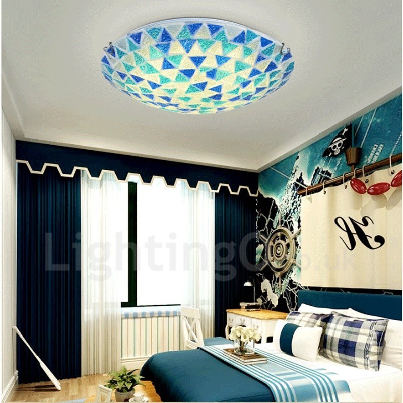 Lampada da soffitto rustica Lodge con LED integrato 30x30 cm
