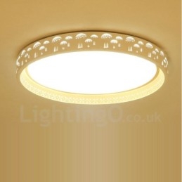 Lampada da soffitto moderna contemporanea LED integrato in metallo 45 x 6 cm
