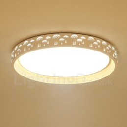 Lampada da soffitto moderna contemporanea LED integrato in metallo 45 x 6 cm