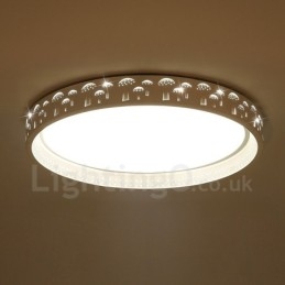 Lampada da soffitto moderna contemporanea LED integrato in metallo 45 x 6 cm