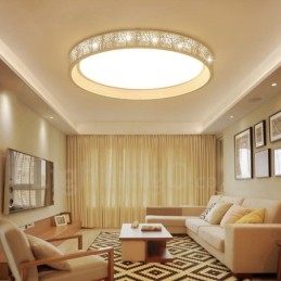 Lampada da soffitto LED integrato in metallo con telecomando 45 x 6 mm