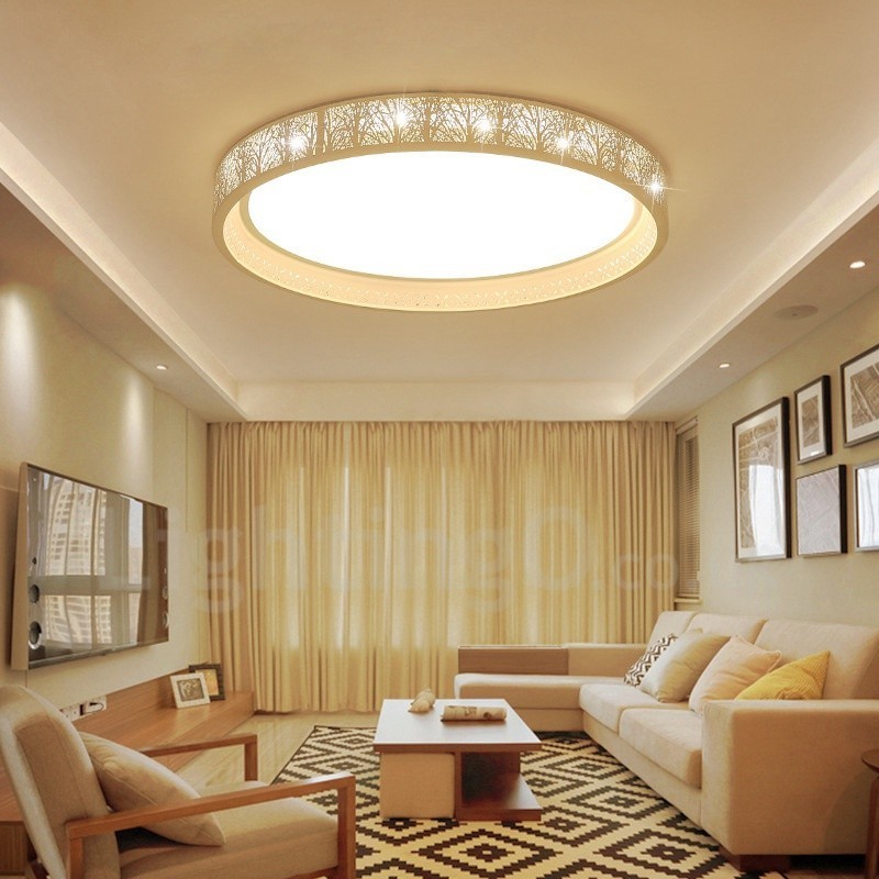 Lampada da soffitto LED integrato in metallo con telecomando 45 x 6 mm