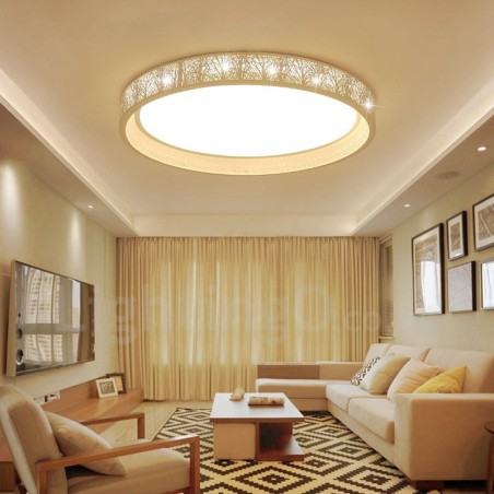 Lampada da soffitto LED integrato in metallo con telecomando 45 x 6 mm