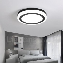 Lampada da soffitto moderna con LED integrato e telecomando, 40 cm