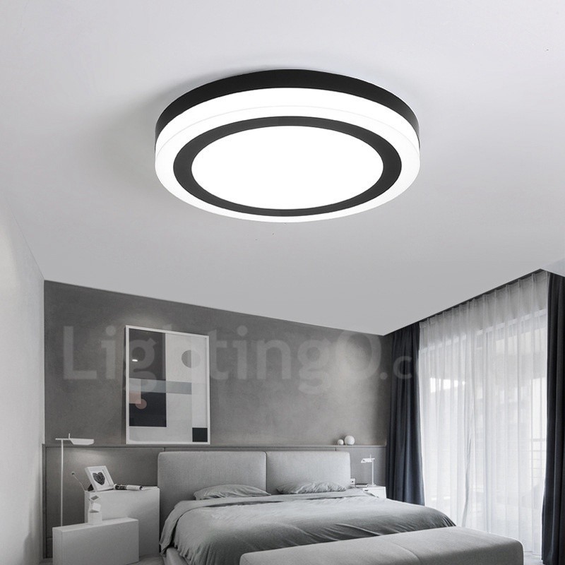 Lampada da soffitto moderna con LED integrato e telecomando, 40 cm