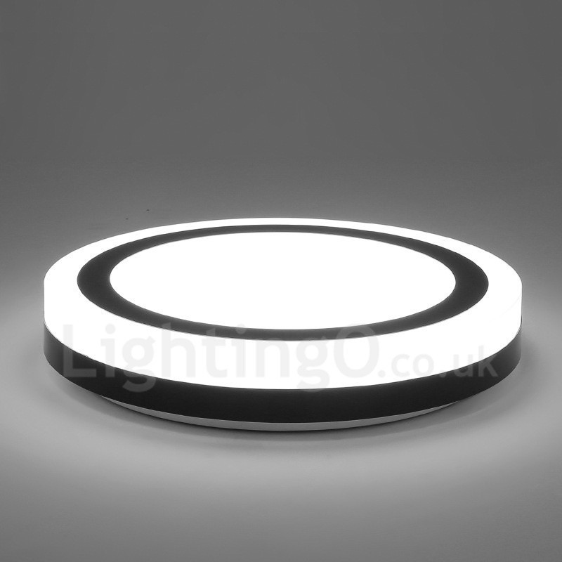 Lampada da soffitto moderna con LED integrato e telecomando, 40 cm