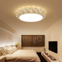 Lampada da soffitto moderna in metallo con LED integrato e telecomando 45 x 10 cm
