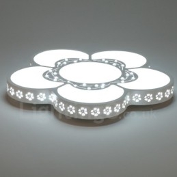Lampada da soffitto LED integrato in metallo 45x45 cm con telecomando