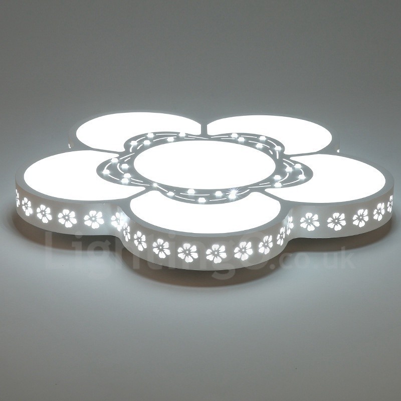 Lampada da soffitto LED integrato in metallo 45x45 cm con telecomando