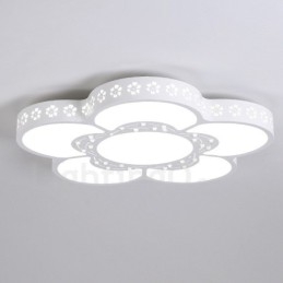 Lampada da soffitto LED integrato in metallo 45x45 cm con telecomando