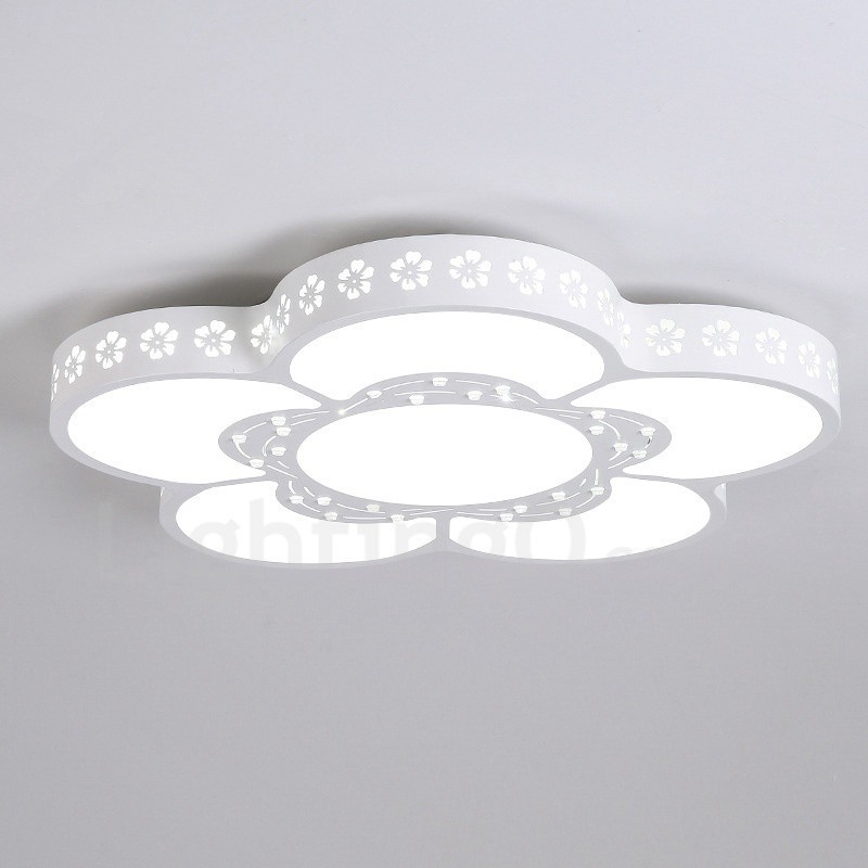 Lampada da soffitto LED integrato in metallo 45x45 cm con telecomando