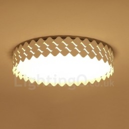 Lampada da soffitto moderna contemporanea LED integrato in metallo 45x45 cm