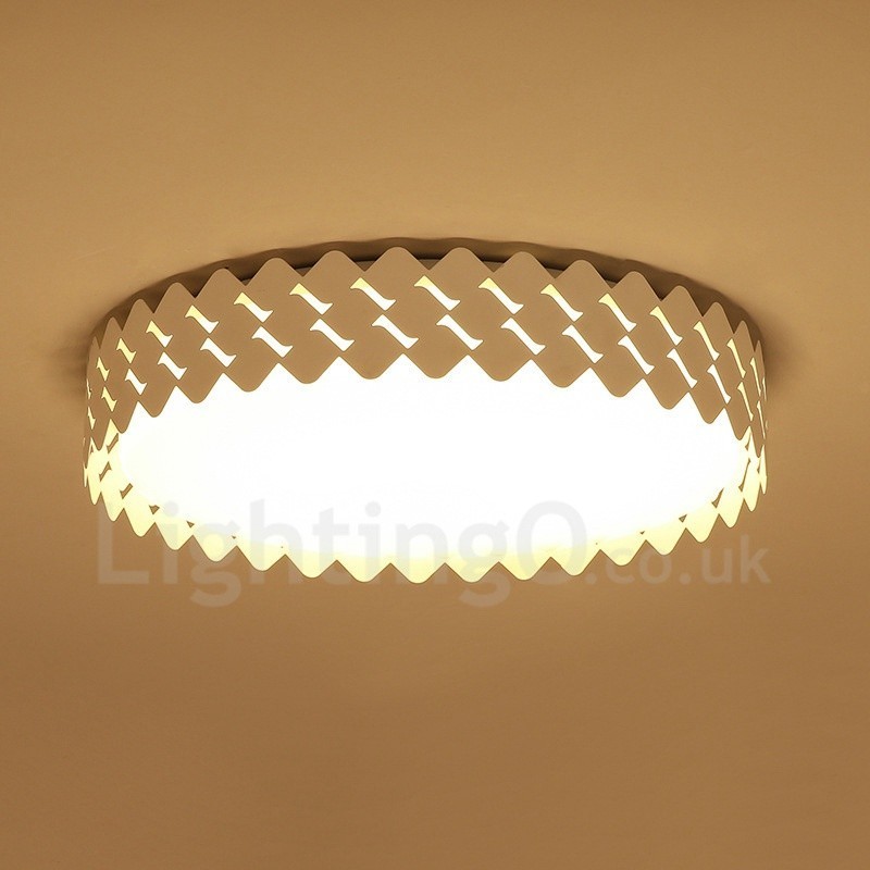 Lampada da soffitto moderna contemporanea LED integrato in metallo 45x45 cm
