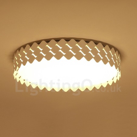 Lampada da soffitto moderna contemporanea LED integrato in metallo 45x45 cm