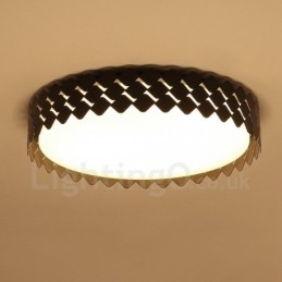 Lampada da soffitto moderna contemporanea LED integrato in metallo 45x45 cm