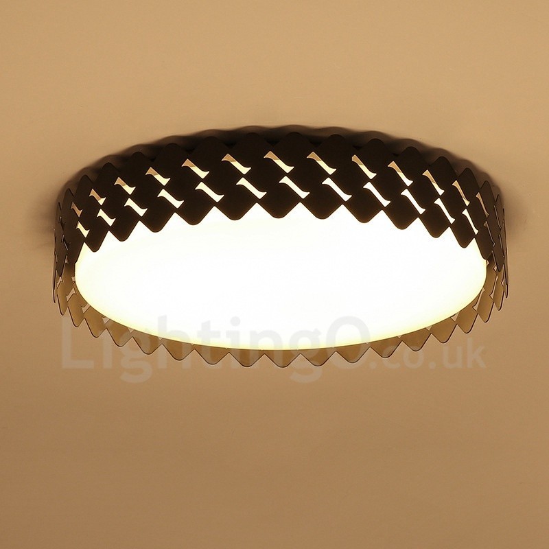 Lampada da soffitto moderna contemporanea LED integrato in metallo 45x45 cm