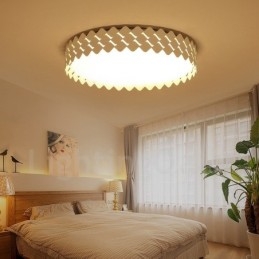 Lampada da soffitto moderna contemporanea LED integrato in metallo 45x45 cm